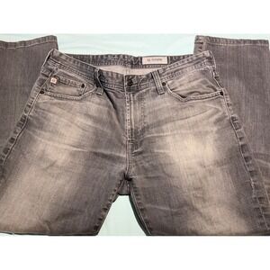 AG Adriano Goldschmied The Graduate Tailored Leg Grey Jeans 1174FTM-09Y-BLF 34